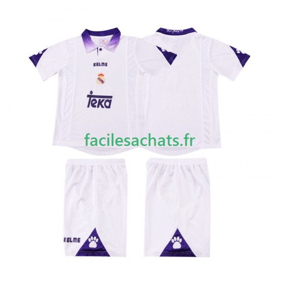 Maillot Real Madrid Retro 1997 1998 Domicile Enfant MC