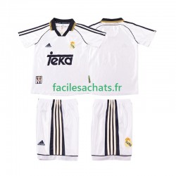 Maillot Real Madrid Retro 1998 2000 Domicile Enfant MC