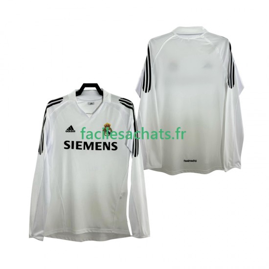 Maillot Real Madrid Retro 2005 2006 Domicile Homme ML