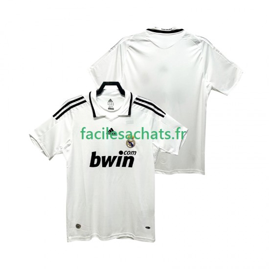 Maillot Real Madrid Retro 2008 2009 Domicile Homme MC