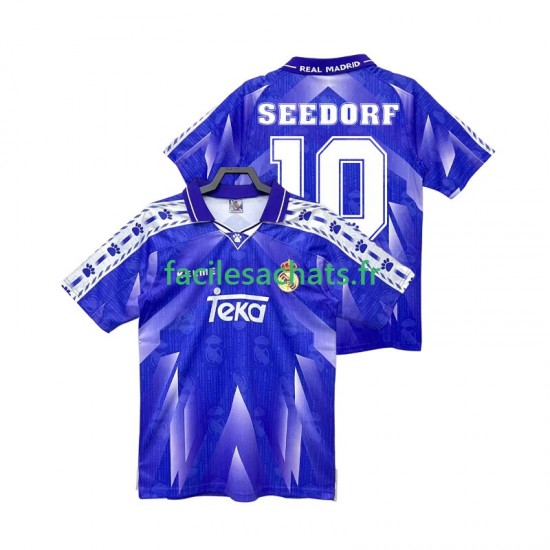 Maillot Real Madrid SEEDORF 10 Retro 1996 1997 Extérieur Homme MC