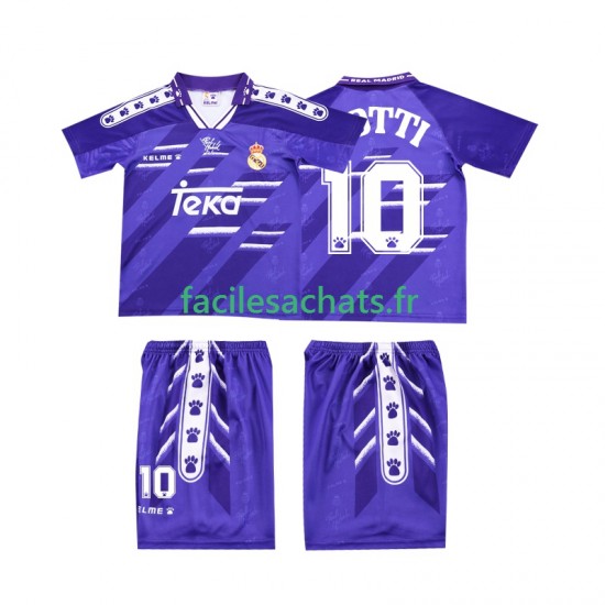 Maillot Real Madrid TOTTI 10 Retro 1994 1996 Extérieur Enfant MC