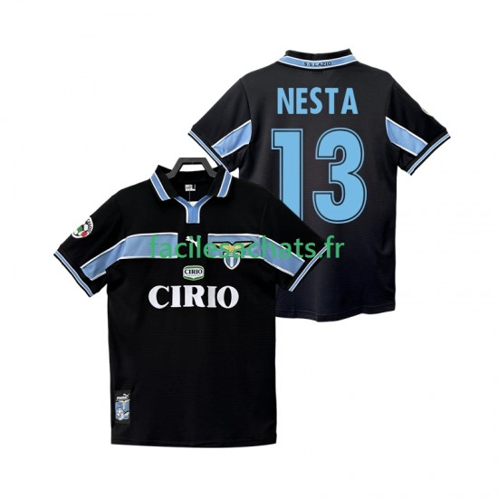Maillot SS Lazio NESTA 13 Retro 1998 1999 Extérieur Homme MC