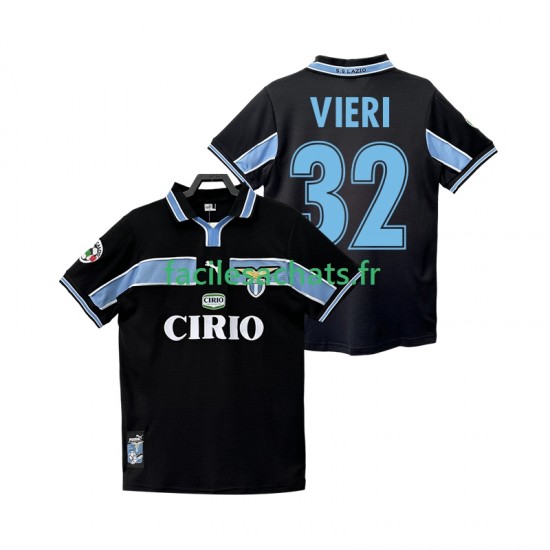 Maillot SS Lazio VIERI 32 Retro 1998 1999 Extérieur Homme MC