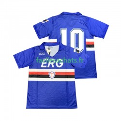 Maillot Sampdoria 10 Retro 1990 1991 Domicile Homme MC