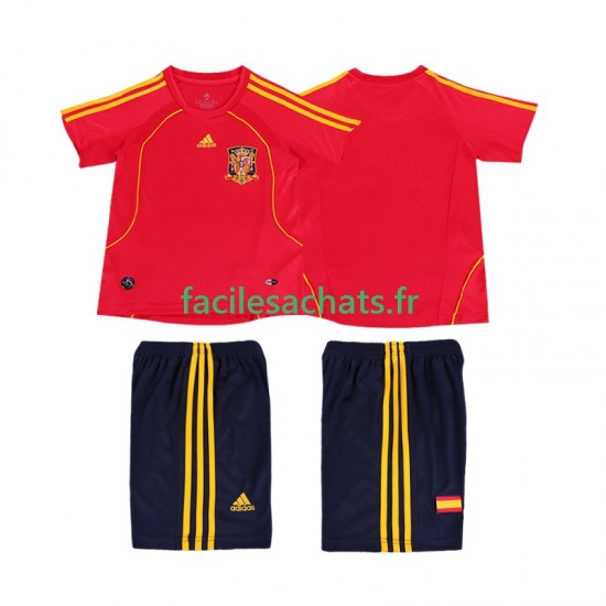 Maillot Espagne Retro 2008 Domicile Enfant MC