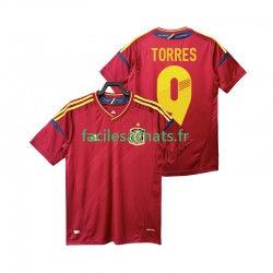 Maillot Espagne TORRES 9 Retro 2012 Domicile Homme MC