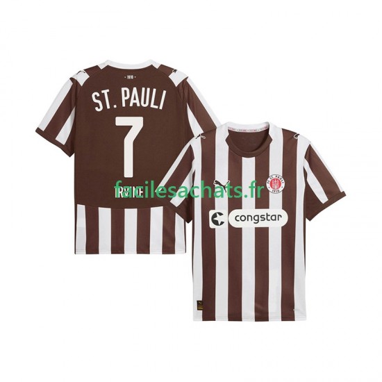 Maillot St. Pauli Jackson Irvine 7 2025-2026 Domicile Homme MC