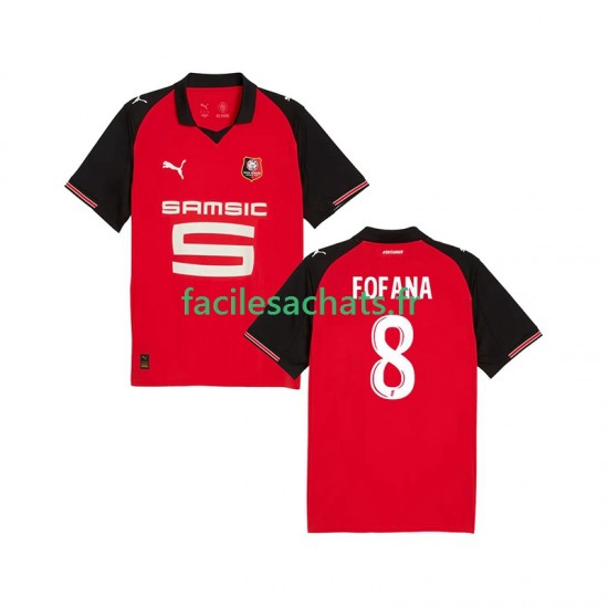 Maillot Stade Rennais Seko Fofana 8 2025-2026 Domicile Homme MC