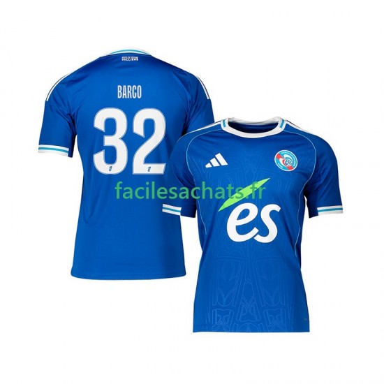 Maillot Strasbourg Valentin Barco 32 2025-2026 Domicile Homme MC