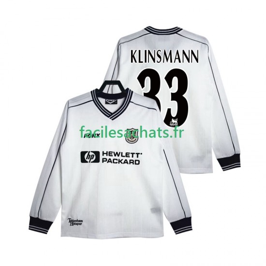 Maillot Tottenham Hotspur KLINSMANN 33 Retro 1997 1999 Domicile Homme ML
