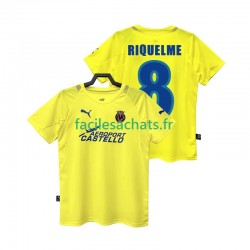 Maillot Villarreal CF RIQUELME 8 Retro 2005 2006 Domicile Homme MC