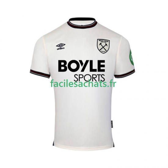 Maillot West Ham United 2025-2026 Extérieur Homme MC