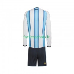 Maillot Argentine Domicile Coupe du Monde 2026 Enfant ML