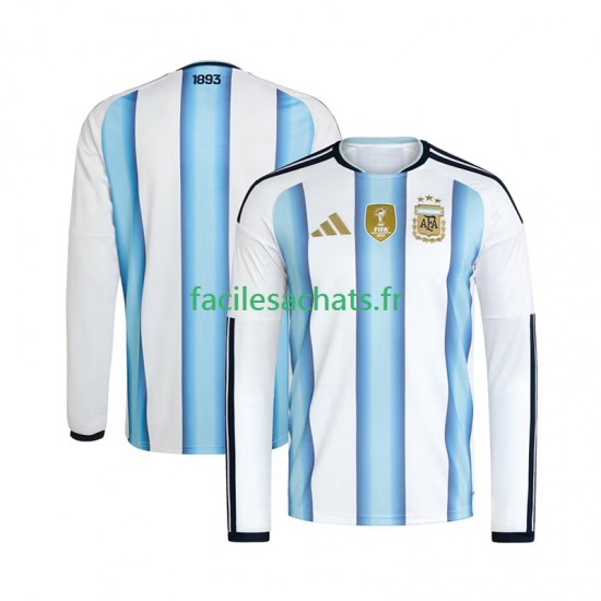 Maillot Argentine Domicile Coupe du Monde 2026 Homme ML