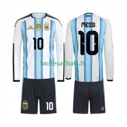 Maillot Argentine Lionel Messi 10 Domicile Coupe du Monde 2026 Enfant ML Maillot Argentine Lionel Messi 10 Domicile Coupe du Monde 2026 Enfant ML