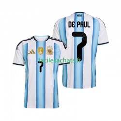 Maillot Argentine Rodrigo De Paul 7 Domicile Coupe du Monde 2026 Homme MC Maillot Argentine Rodrigo De Paul 7 Domicile Coupe du Monde 2026 Homme MC