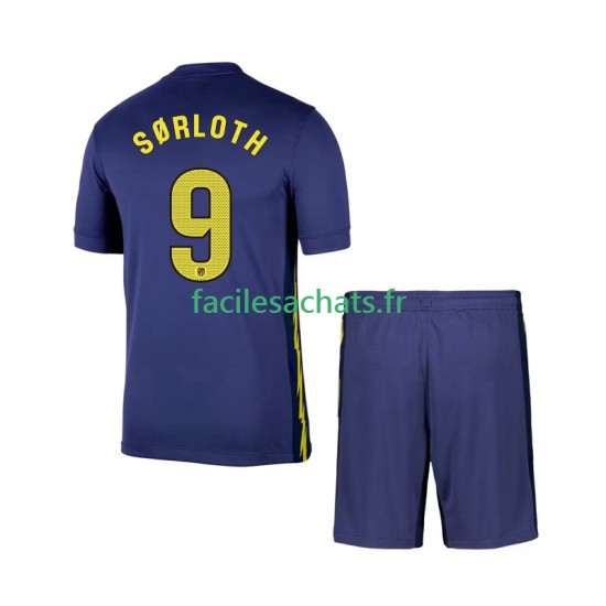 Maillot Atlético Madrid Alexander Sorloth 9 2025-2026 Extérieur Enfant MC