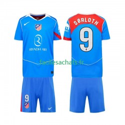 Maillot Atlético Madrid Alexander Sorloth 9 2025-2026 3ème Enfant MC