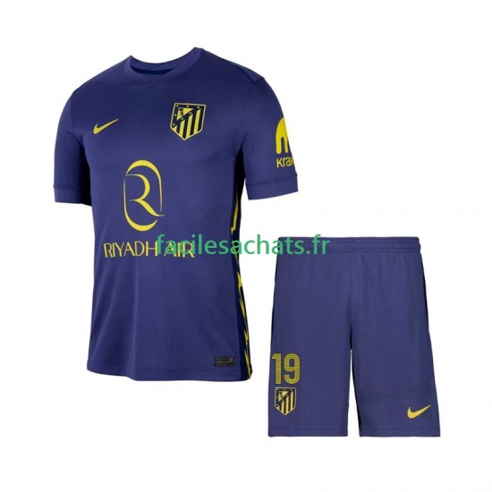 Maillot Atlético Madrid Julian Alvarez 19 2025-2026 Extérieur Enfant MC
