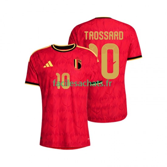 Maillot Belgique Leandro Trossard 10 Domicile Coupe du Monde 2026 Homme MC