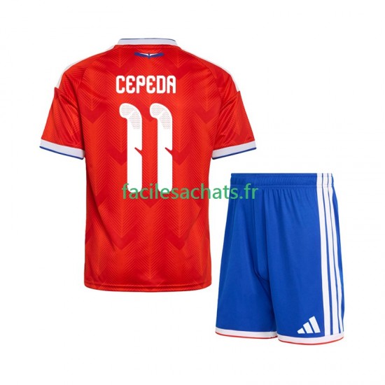 Maillot Chili Lucas Cepeda 11 2026 Domicile Enfant MC