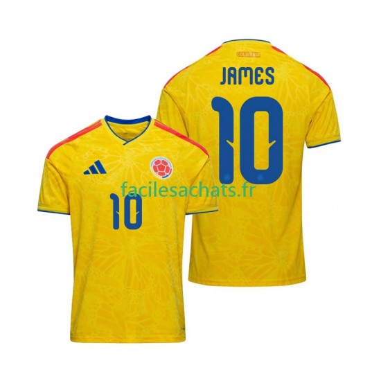 Maillot Colombie James Rodriguez 10 Domicile Coupe du Monde 2026 Homme MC
