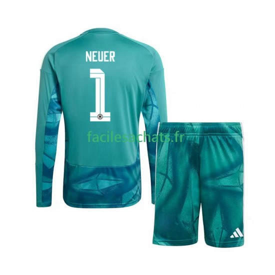 Maillot Allemagne Manuel Neuer 1 Gardien Domicile Coupe du Monde 2026 Enfant ML