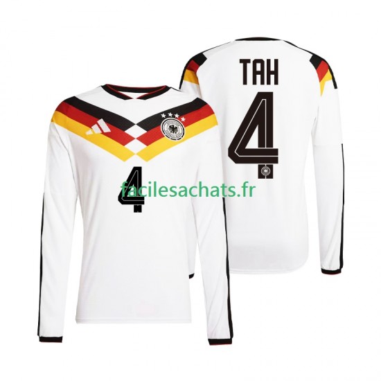Maillot Allemagne Jonathan Tah 4 Domicile Coupe du Monde 2026 Homme ML