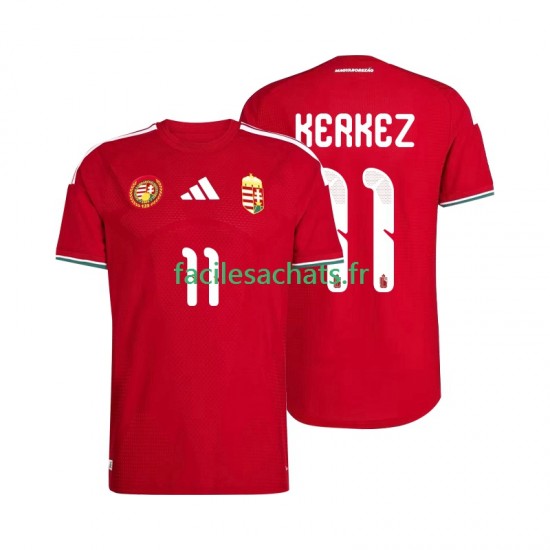 Maillot Hongrie Kerkez 11 Domicile Coupe du Monde 2026 Homme MC