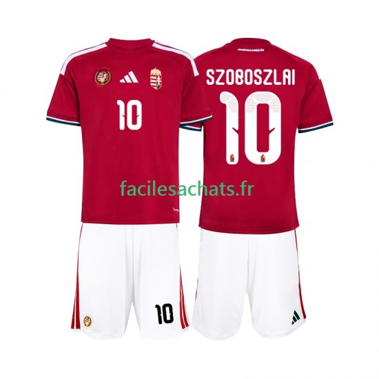 Maillot Hongrie Szoboszlai 10 Domicile Coupe du Monde 2026 Enfant MC