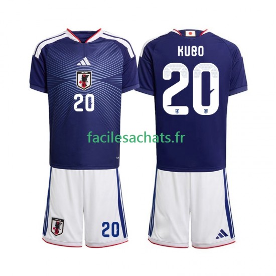Maillot Japon Kubo 20 Domicile Coupe du Monde 2026 Enfant MC