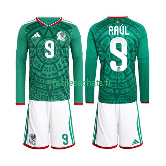 Maillot Mexique Raul Jimenez 9 Domicile Coupe du Monde 2026 Enfant ML