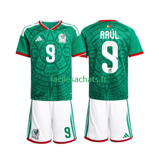 Maillot Mexique Raul Jimenez 9 Domicile Coupe du Monde 2026 Enfant MC