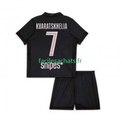 Maillot Paris Saint-Germain Khvicha Kvaratskhelia 7 2025-2026 4ème Enfant MC