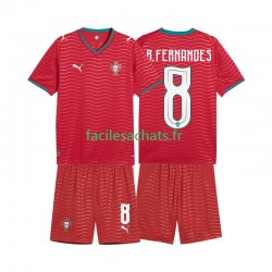 Maillot Portugal Bruno Fernandes 8 Domicile Coupe du Monde 2026 Enfant MC