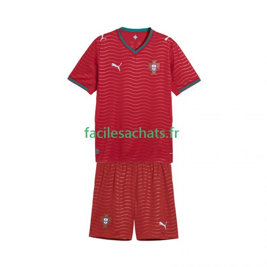 Maillot Portugal Domicile Coupe du Monde 2026 Enfant MC