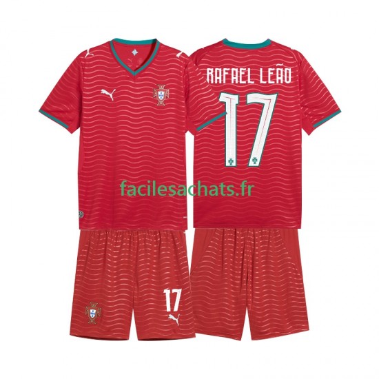 Maillot Portugal Rafael Leao 17 Domicile Coupe du Monde 2026 Enfant MC