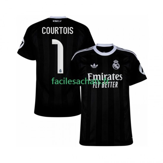 Maillot Real Madrid Thibaut Courtois 1 2025-2026 Gardien 3ème Homme MC