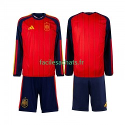 Maillot Espagne Domicile Coupe du Monde 2026 Enfant ML