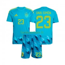 Maillot Espagne Unai Simon 23 Gardien Domicile Coupe du Monde 2026 Enfant MC