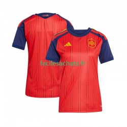 Maillot Espagne Domicile Coupe du Monde 2026 Femme MC