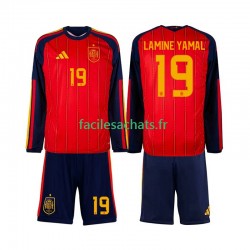 Maillot Espagne Lamine Yamal 19 Domicile Coupe du Monde 2026 Enfant ML