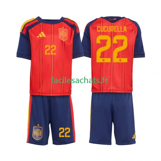 Maillot Espagne Marc Cucurella 22 Domicile Coupe du Monde 2026 Enfant MC
