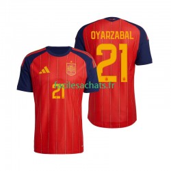Maillot Espagne Mikel Oyarzabal 21 Domicile Coupe du Monde 2026 Homme MC