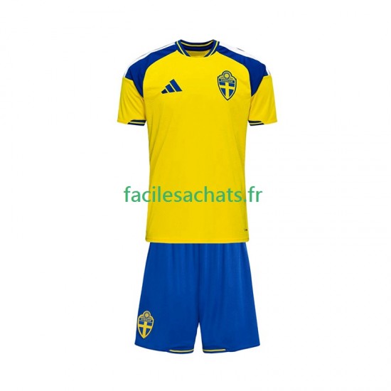Maillot Suède 2026 Domicile Enfant MC