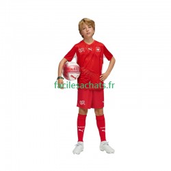 Maillot Suisse Domicile Coupe du Monde 2026 Enfant MC