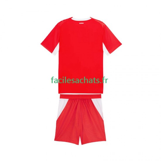 Maillot Suisse Domicile Coupe du Monde 2026 Enfant MC