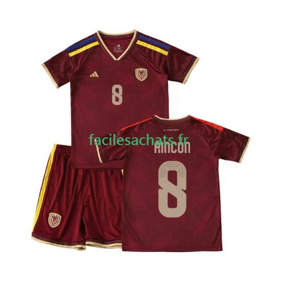 Maillot Venezuela Tomas Rincon 8 2026 Domicile Enfant MC