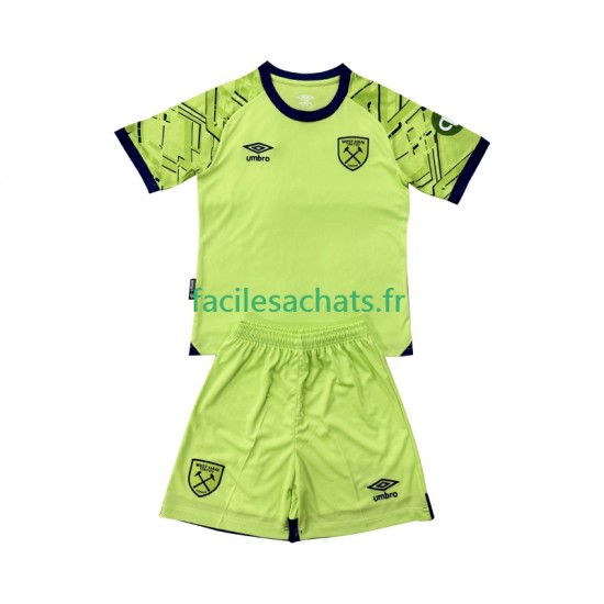 Maillot West Ham United 2025-2026 Gardien Domicile Enfant MC